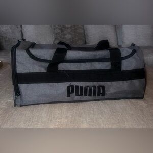 PUMA Gray and Black Men's Duffel Bag